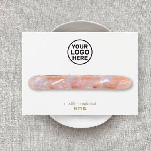 Plain toevoegen Aanpassen Beeldscherm Hairclip Bar Visitekaartje