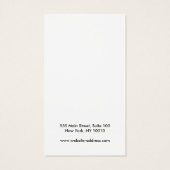 Plain Toevoegen Logo Elke kleur Oorbel Display Kaa Visitekaartje (Achterkant)