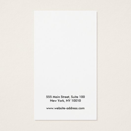 Plain Toevoegen Logo Elke kleur Oorbel Display Kaa Visitekaartje (Achterkant)