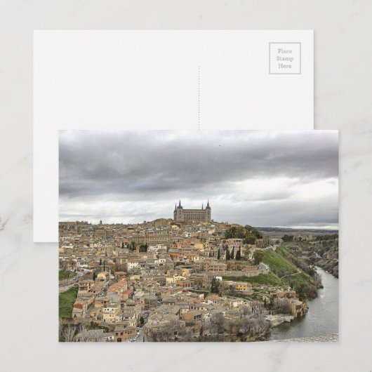 Plain Toledo, Spanje, Rio Tajo Castilla-La Mancha Briefkaart (Voorkant / Achterkant)