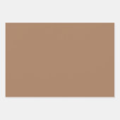 Plain Toscaanse Vanille Khaki Tan Shades 3 Tones Inpakpapier Vel (Voorkant)