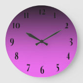 Plain Two Tone Pink Grote Klok (Voorkant)