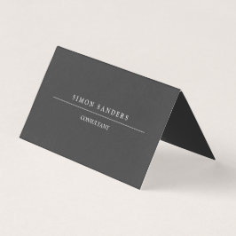 Plain Unique Minimalist Special Black Visitekaartje