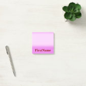 Plain Violet Background & Dark Red Bold Name Post-it® Notes (Kantoor)