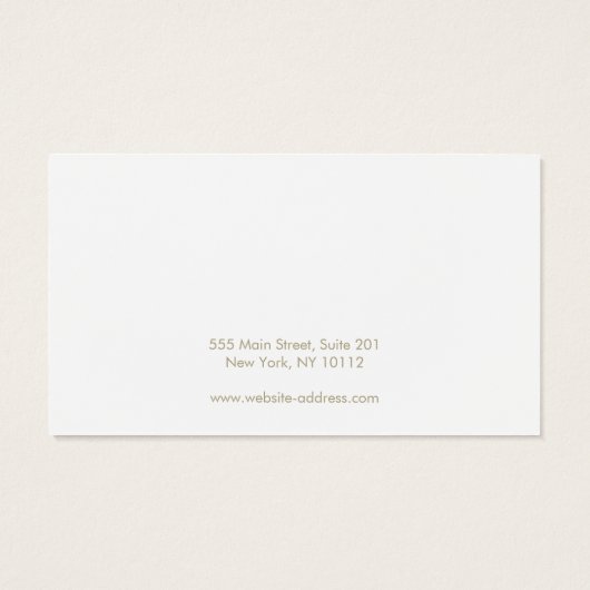 Plain Voeg u Logo Hairclip Barrette Display Card t Visitekaartje (Achterkant)