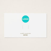 Plain Voeg u Logo Hairclip Barrette Display Card t Visitekaartje (Voorkant)