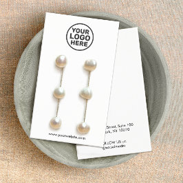 Plain Voeg uw Logo elke kleur oorbel display Kaart