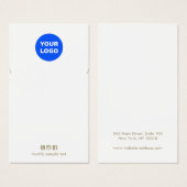 Plain Voeg uw Logo-Ketting-contrastkaart toe Visitekaartje (Voorkant /achterkant)