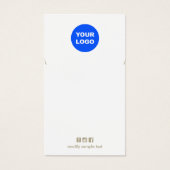 Plain Voeg uw Logo-Ketting-contrastkaart toe Visitekaartje (Voorkant)