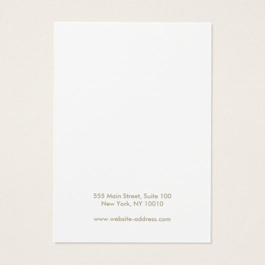 Plain Voeg uw Logo-Ketting-contrastkaart toe Visitekaartje (Achterkant)