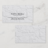 Plain Wall Brick Modern Consultant Visitekaartje (Voorkant / Achterkant)