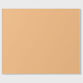 Plain Warm Sunset Peach Kleur Shade Tone Cadeaupapier (Vlak)