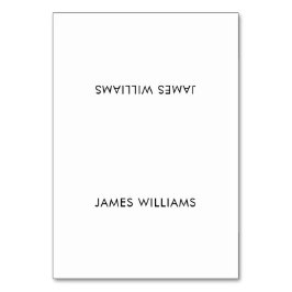 Plain Wedding Place Cards White Kaart