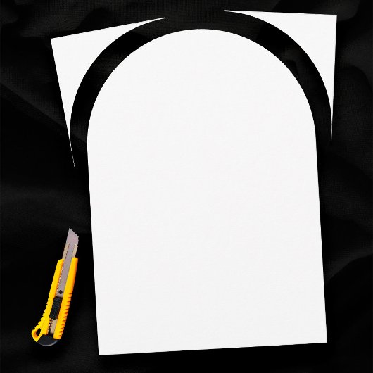 Plain White 18 "x 24" Boog Sjabloon Blank Huwelijk Poster