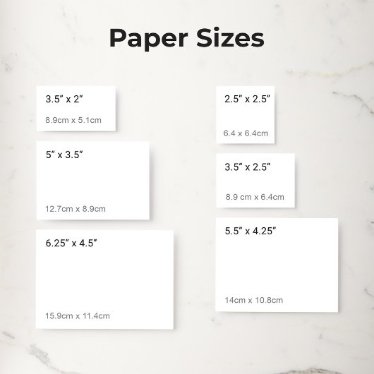 Plain White 3,5 "x 2" Matte Blank Wedding Informatiekaartje