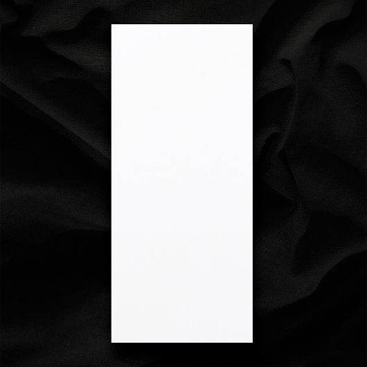 Plain White 4 "x 9" Blank bruiloft Menu