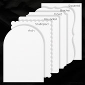 Plain White 4 "x 9" Blank bruiloft Menu