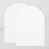Plain White 5 "x 7" Boog Blank Verjaardagsfeest Kaart (Voorkant / Achterkant)