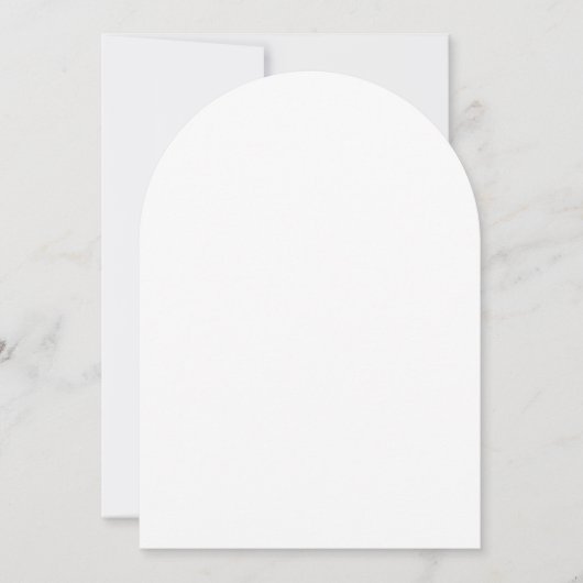 Plain White 5 "x 7" Boog Blank Verjaardagsfeest Kaart (Voorkant)