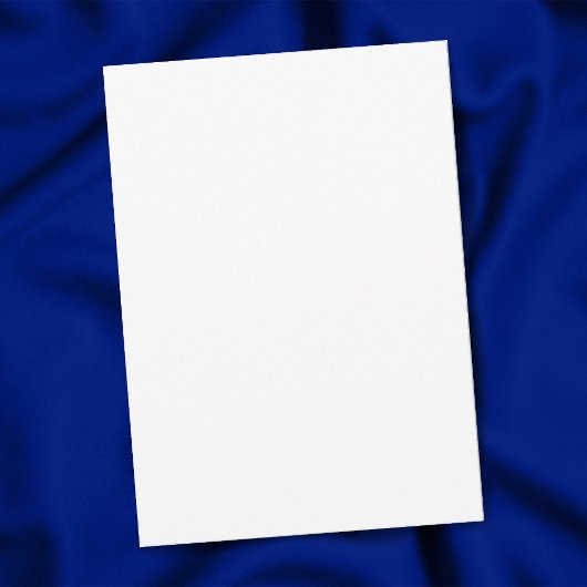 Plain White 5 "x 7" Matte Blank Graduation Party Kaart