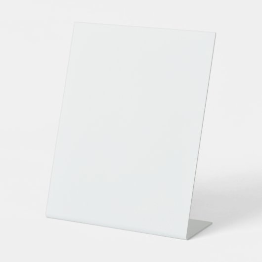Plain White 8 "x 10" Blank Wedding Menu Reclamebord Met Voetstuk (Voorkant)