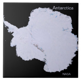 Plain White Antarctica Foto van NASA Tegeltje