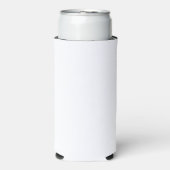 Plain White Beverage Cooler Clean Modern Koozie (Seltzer Voorkant)
