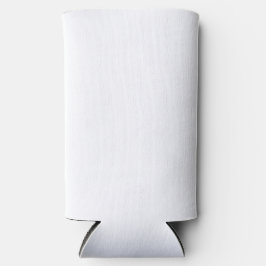 Plain White Beverage Cooler Clean Modern Koozie