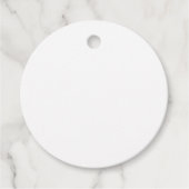 Plain White Blank Wedding Matte Circle Bedankjes Labels (Voorkant)