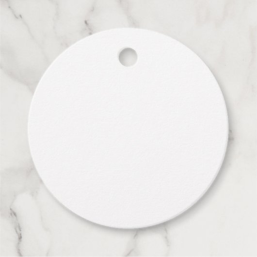 Plain White Blank Wedding Matte Circle Bedankjes Labels (Voorkant)