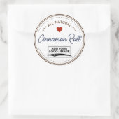 Plain White Brown Jar Cat Labels Handgeschreven Lo (Tas)