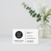 Plain White Generic Design Visitekaartjes (Staand voorkant)