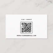 Plain White Generic Design Visitekaartjes (Achterkant)