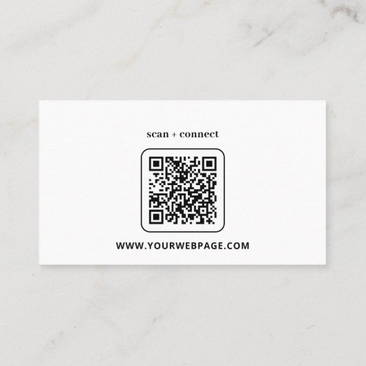 Plain White Generic Design Visitekaartjes (Achterkant)