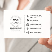 Plain White Generic Uw Logo toevoegen Visitekaartje