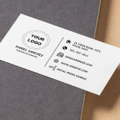 Plain White Generic Uw Logo toevoegen Visitekaartje