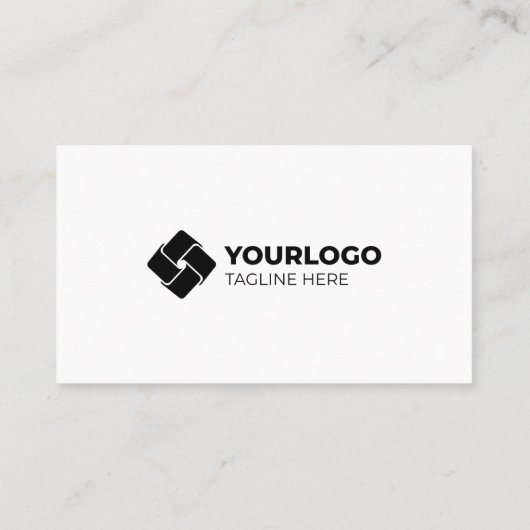 Plain White Generic Voeg uw Logo toe Visitekaartje (Achterkant)