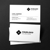 Plain White Generic Voeg uw Logo toe Visitekaartje