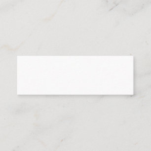 Plain White Mini 3 "x 1" Rechthoekige Mat Visitekaartje