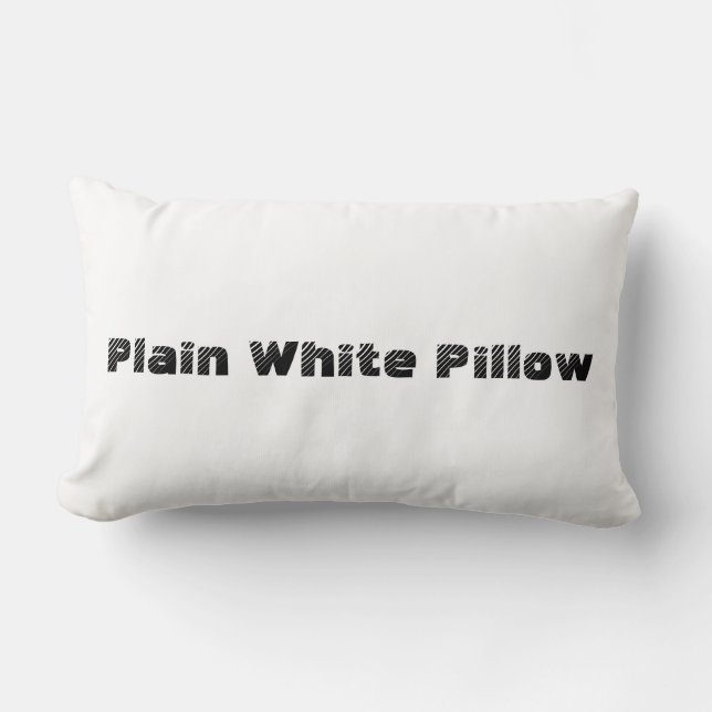 Plain White Pillow Kussen (Voorkant)