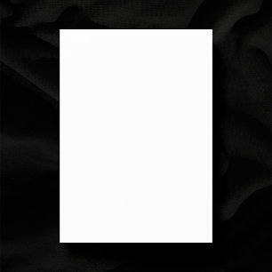 Plain White Wedding 5 "x 7" Matte Blank Save The Date