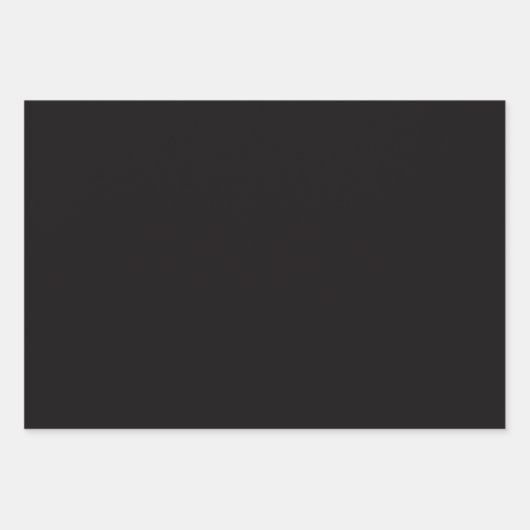 Plain Zoethout Nacht Rozijnen Zwart tinten 3 tinte Inpakpapier Vel (Voorkant 2)