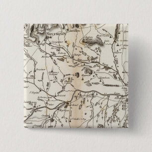 Plaine de Montbrison Vierkante Button 5,1 Cm