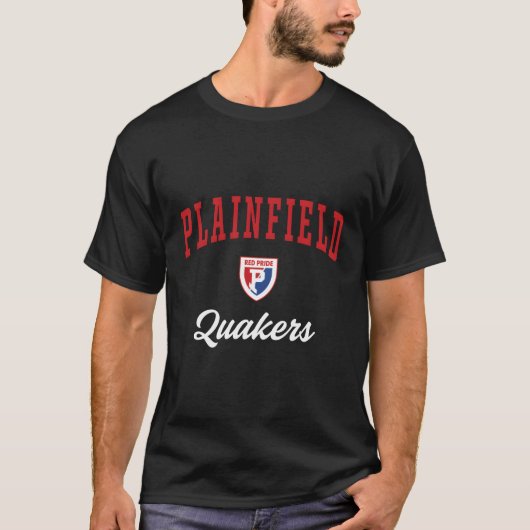 Plainfield middelbare school quakers t-shirt (Voorkant)