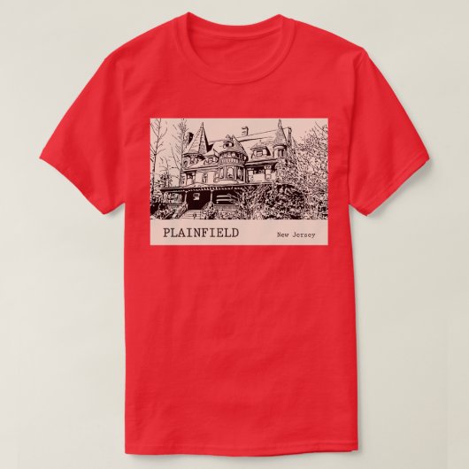 Plainfield New Jersey T-shirt (Design voorkant)