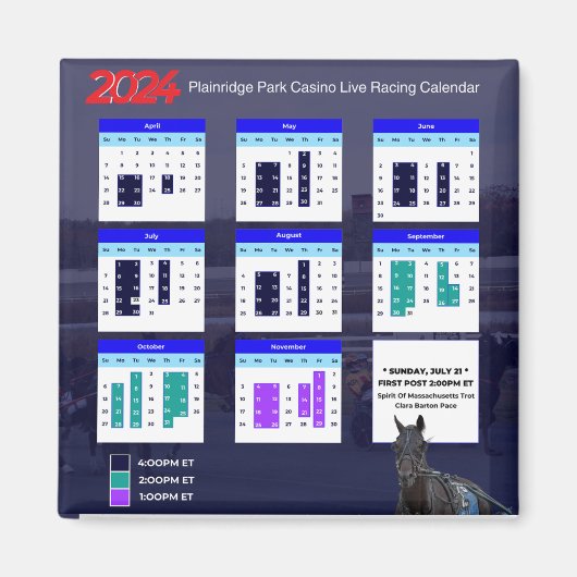 Plainridge Park Race Seizoen Magnet (Voorkant)