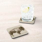 Plains Bison Drankjes Onderzetter (Rechterzijde)