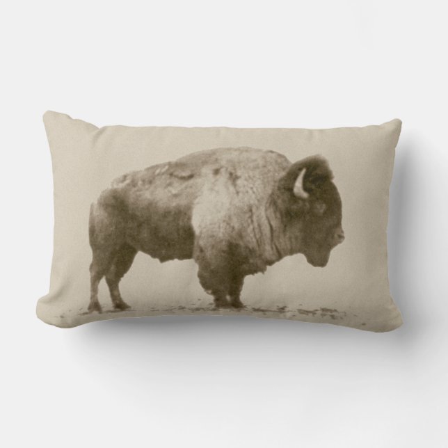 Plains Bison Kussen (Voorkant)