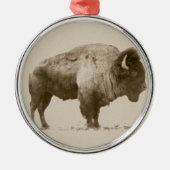 Plains Bison Metalen Ornament (Voorkant)