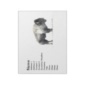 Plains Bison Notitieblok (Linkerzijde)